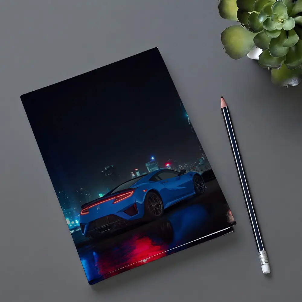 Acura NSX Blue Supercar Night City – Notebooks