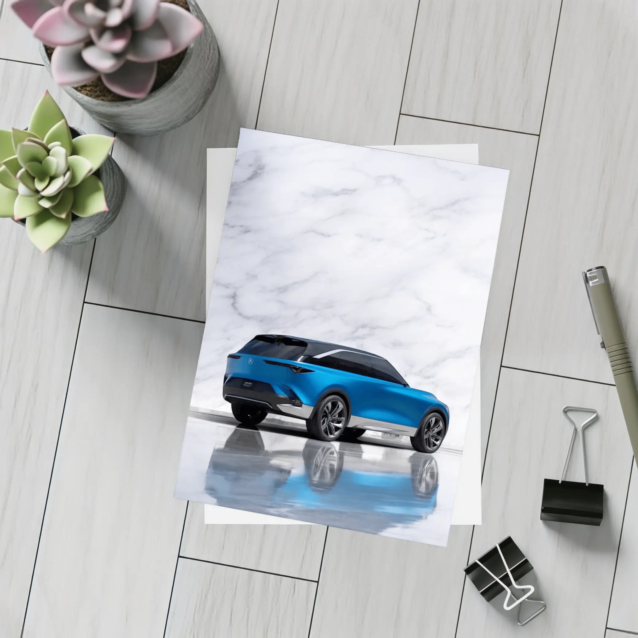 Acura Precision EV Concept Blue Marble – Postcards