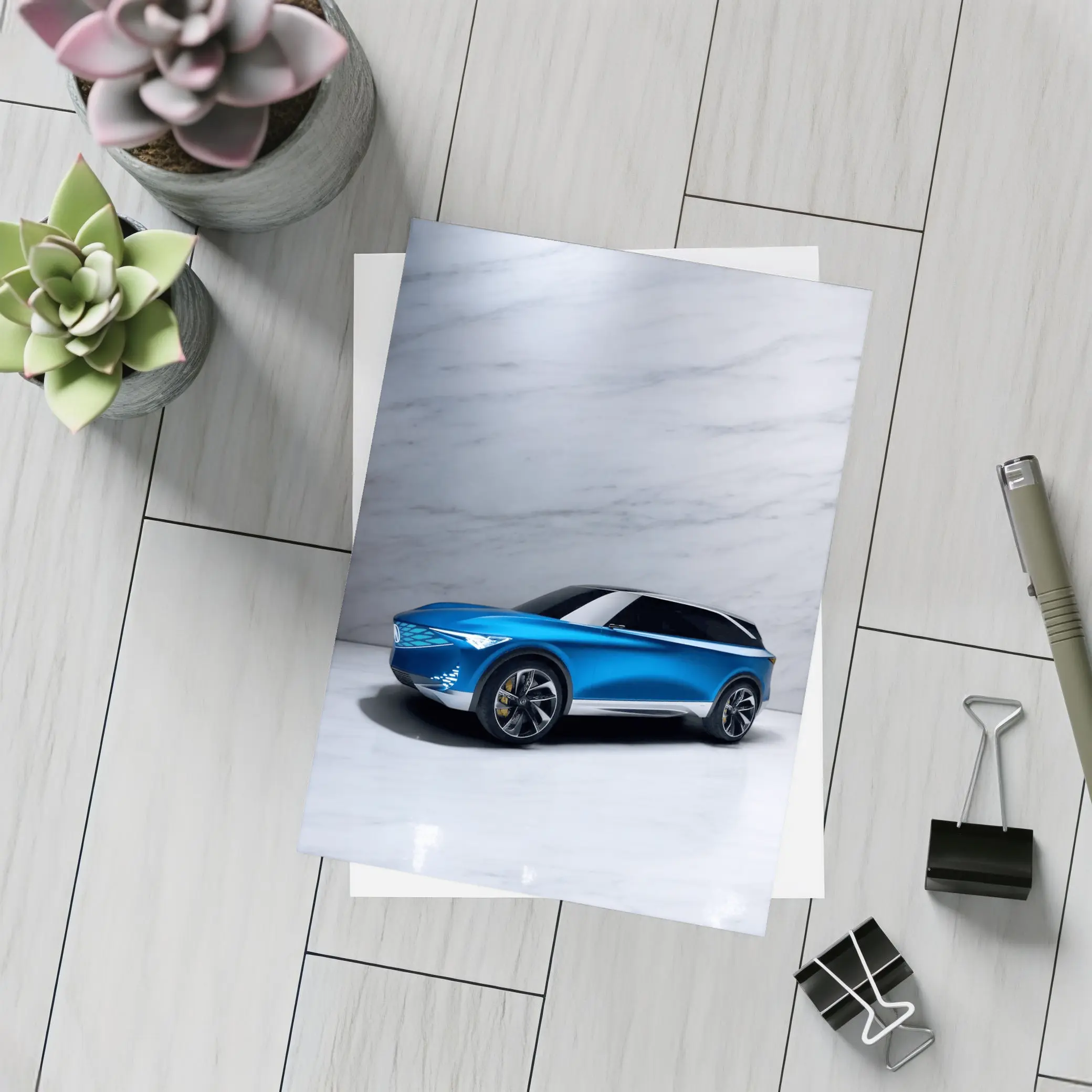 Acura Precision EV Concept Blue Marble Studio – Postcards