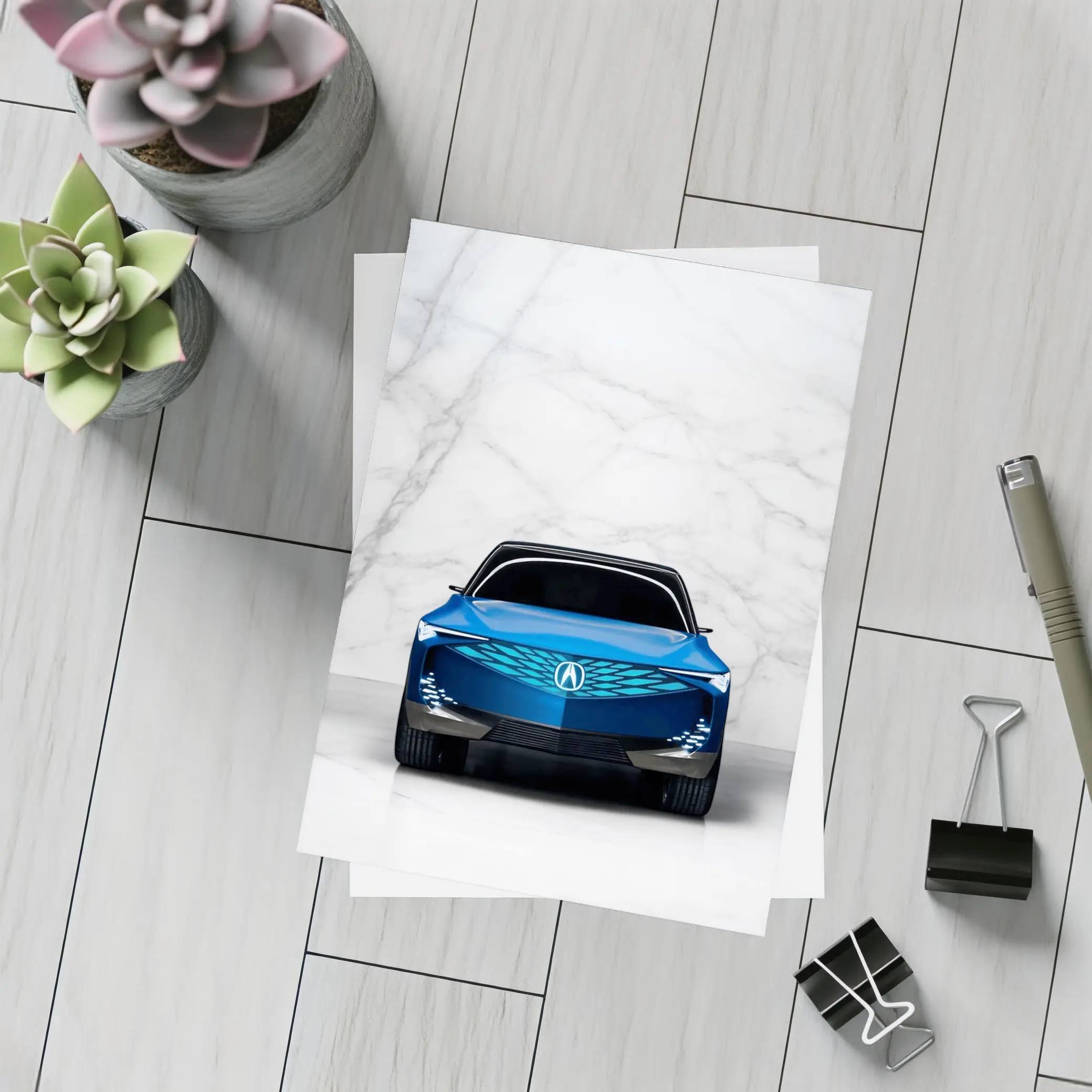 Acura Precision EV Concept Blue Marble Studio – Postcards