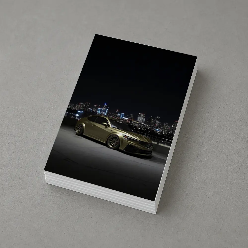 Acura RDX Night City Skyline Gold – Postcards