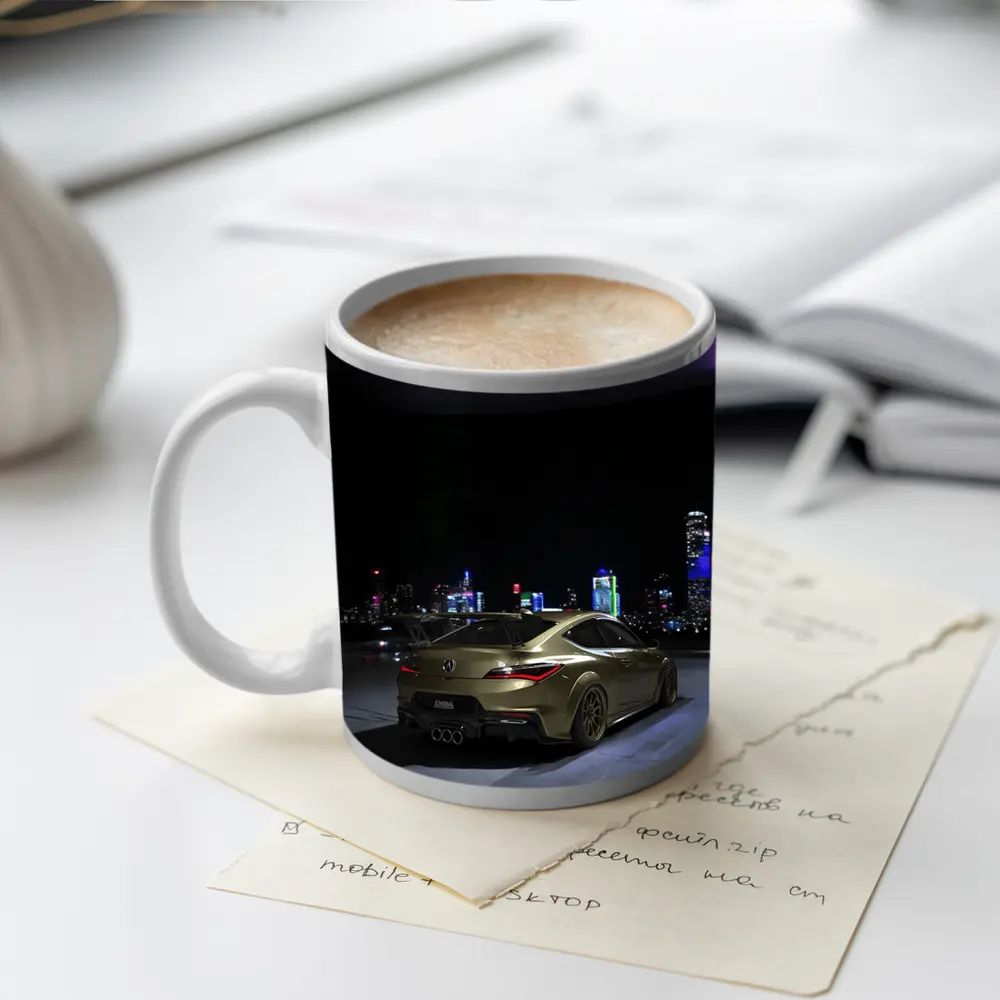 Acura RDX Night City Skyline Gold – Mugs