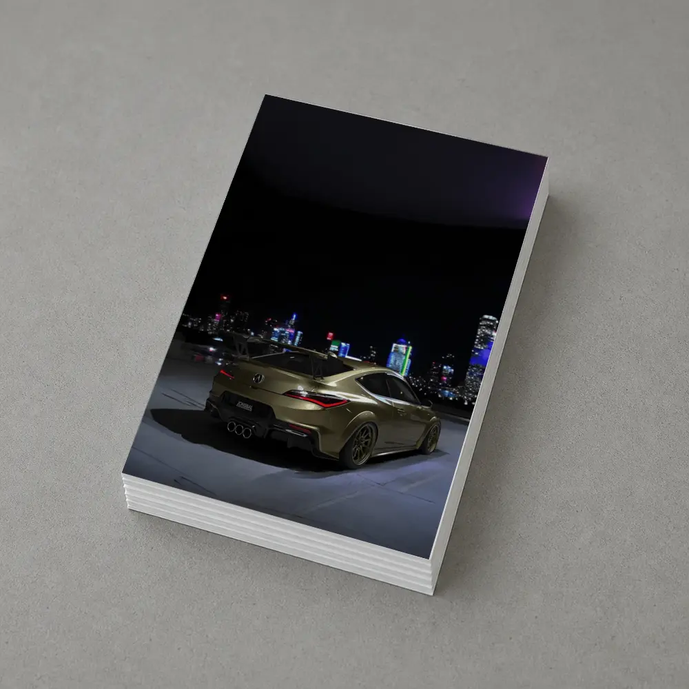Acura RDX Night City Skyline Gold – Postcards