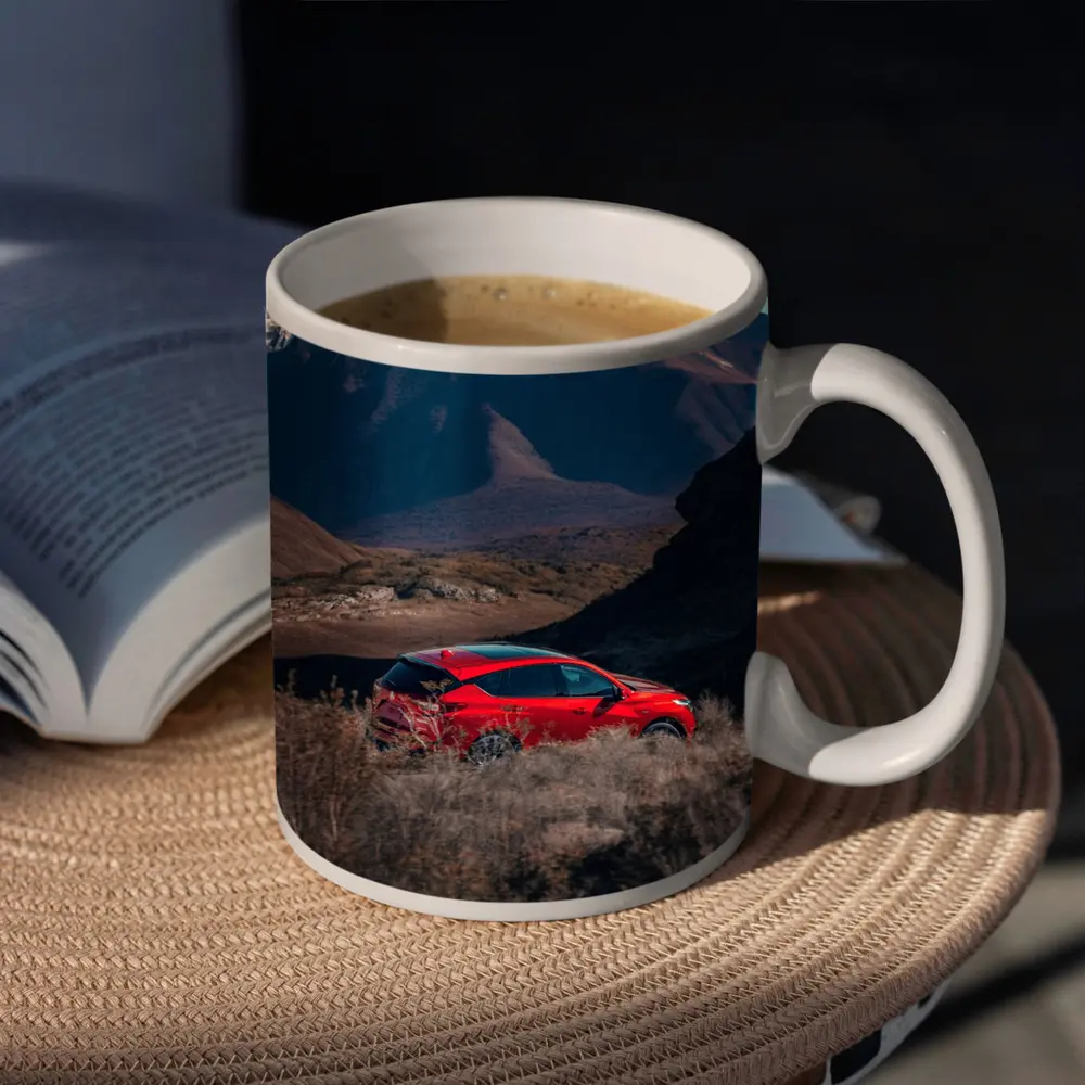 Acura RDX Red SUV Mountain Landscape – Mugs