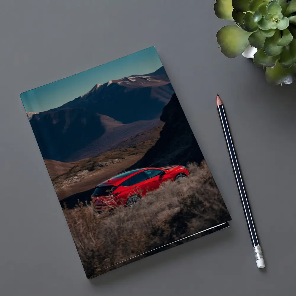 Acura RDX Red SUV Mountain Landscape – Notebooks