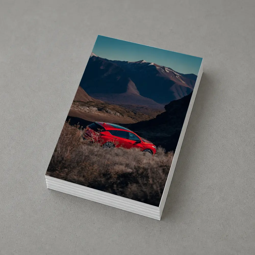 Acura RDX Red SUV Mountain Landscape – Postcards