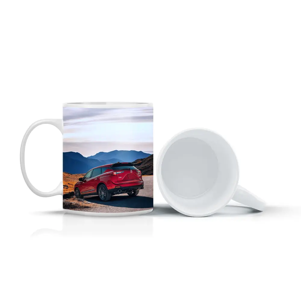 Acura RDX Red SUV Mountain Road – Mugs