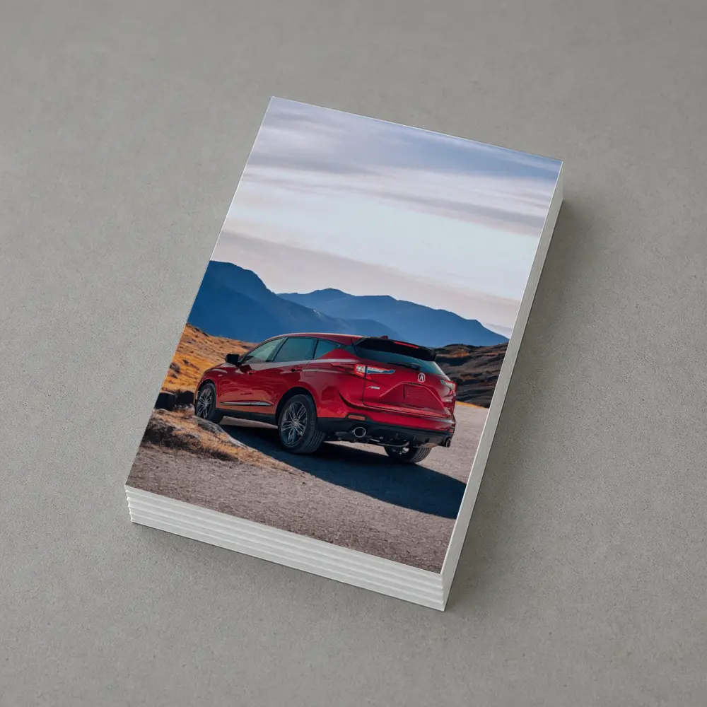 Acura RDX Red SUV Mountain Road – Postcards