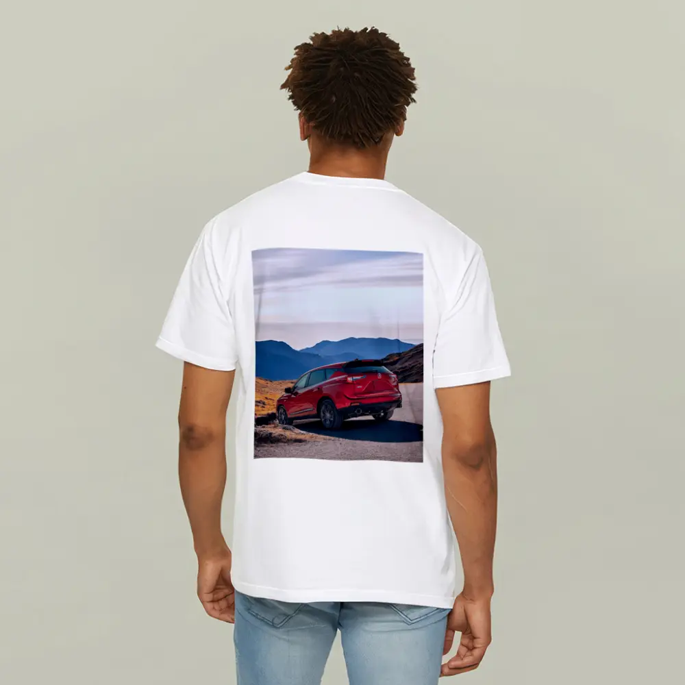 Acura RDX Red SUV Mountain Road – T-Shirts