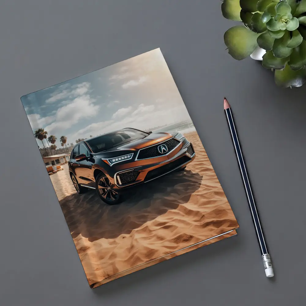 Acura RDX Parked On Sandy Beach – Notebooks