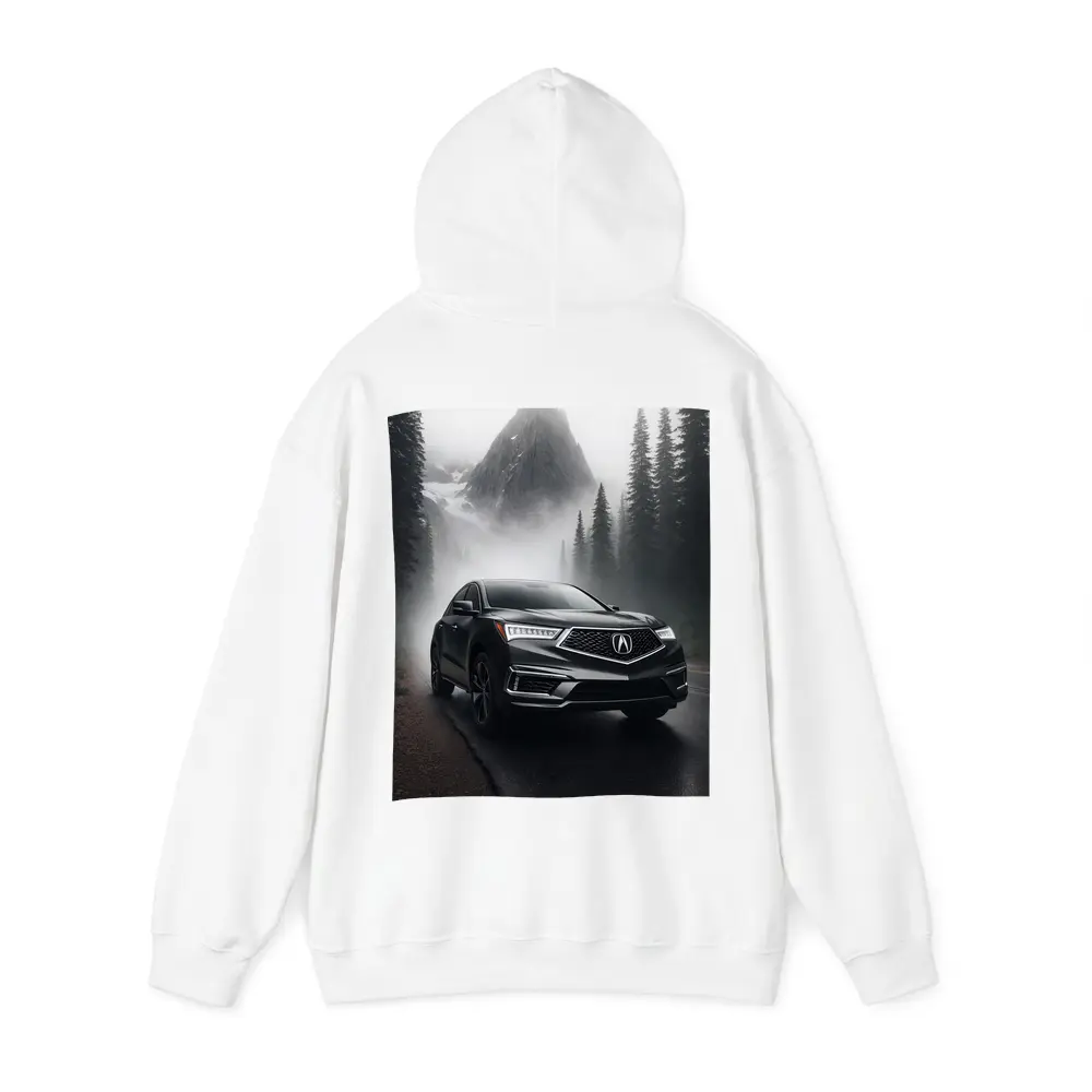 Acura RDX on Foggy Mountain Road – Hoodies
