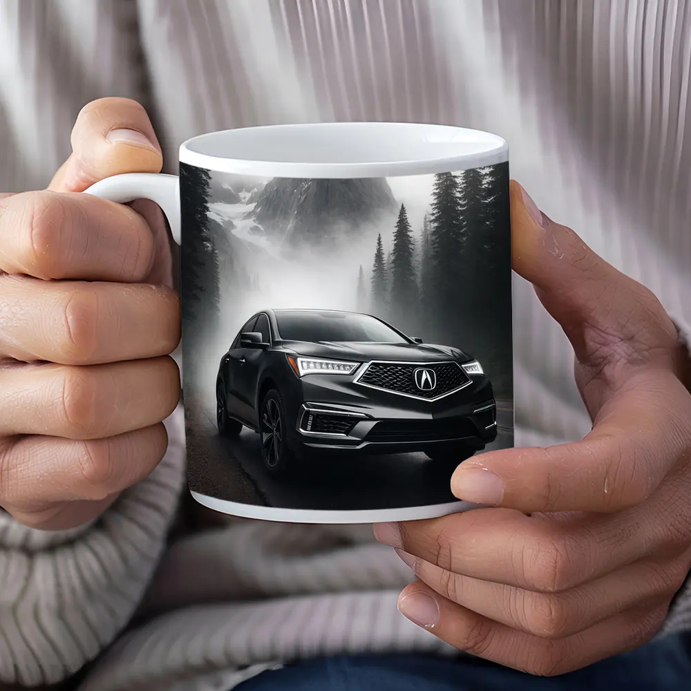 Acura RDX on Foggy Mountain Road – Mugs