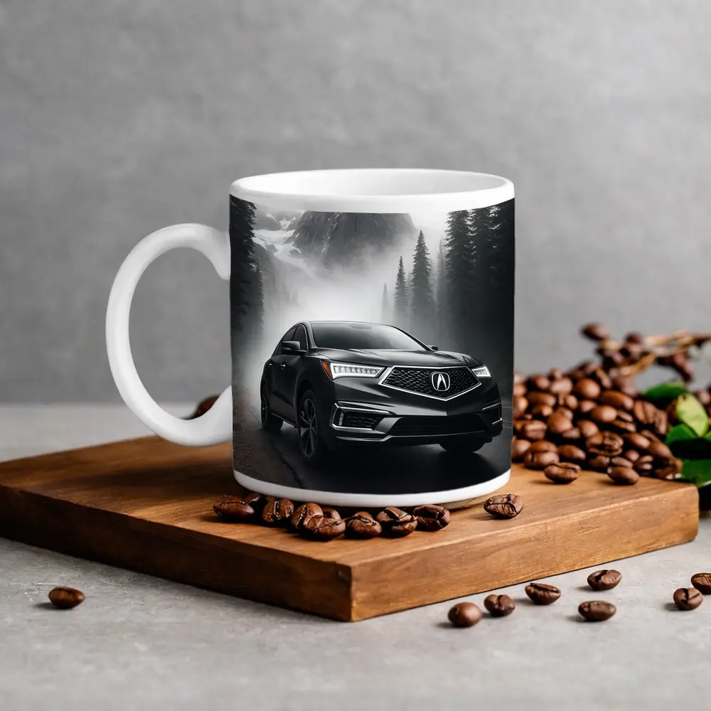 Acura RDX on Foggy Mountain Road – Mugs