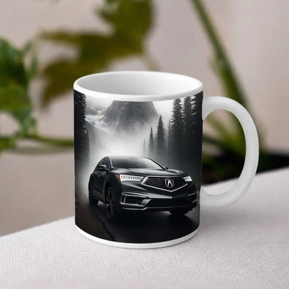 Acura RDX on Foggy Mountain Road – Mugs