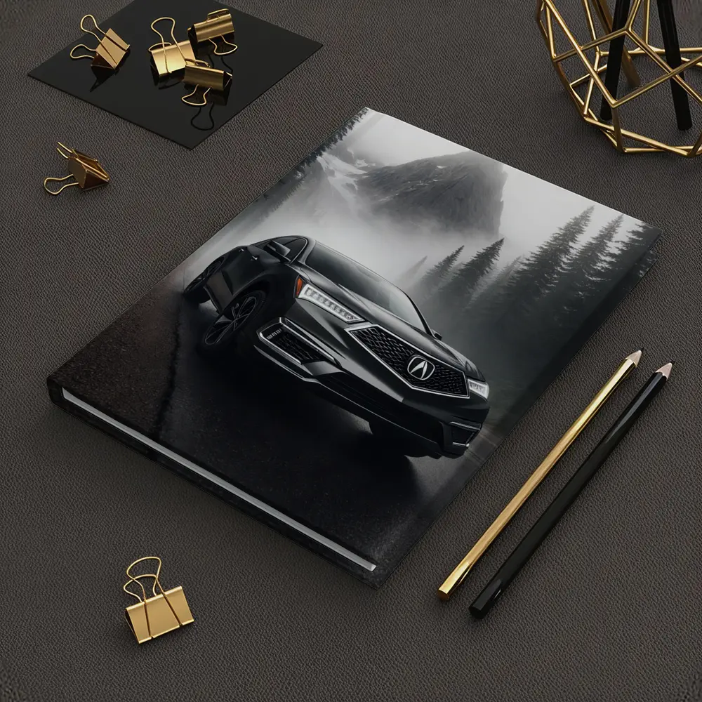 Acura RDX on Foggy Mountain Road – Notebooks