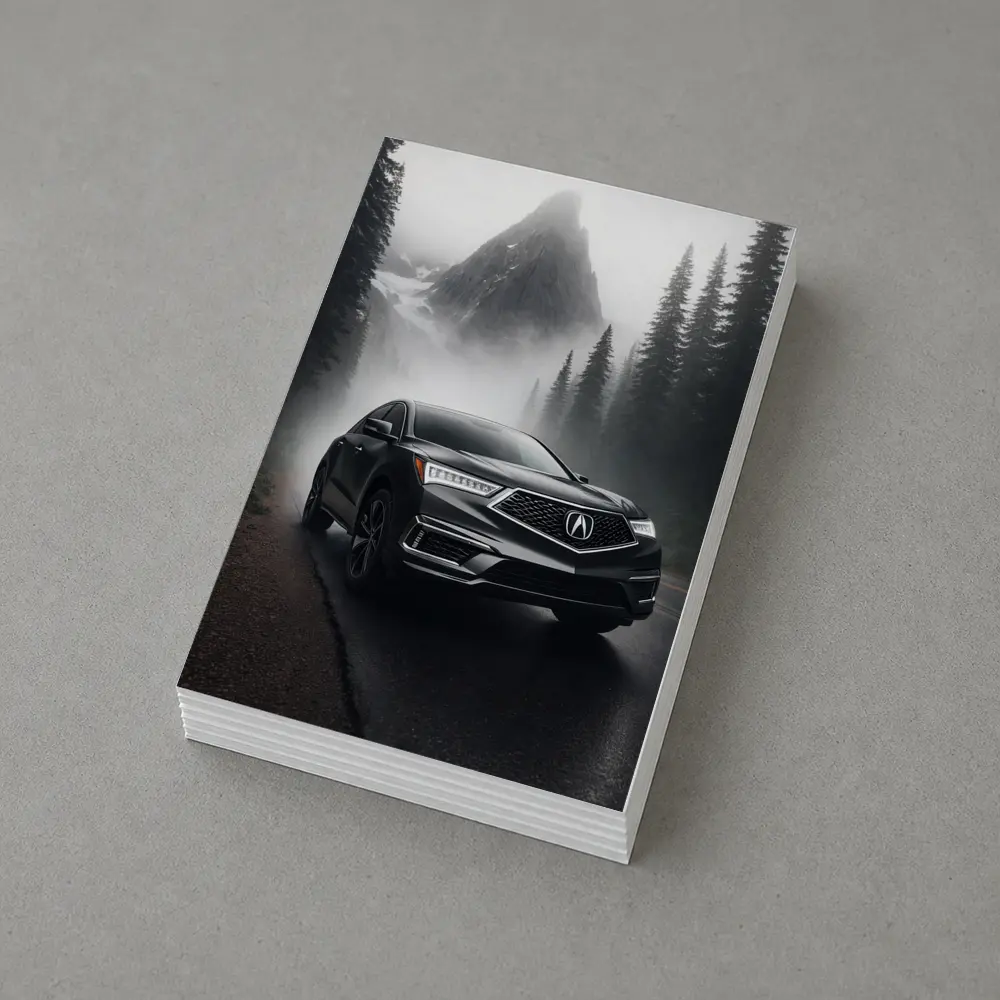 Acura RDX on Foggy Mountain Road – Postcards