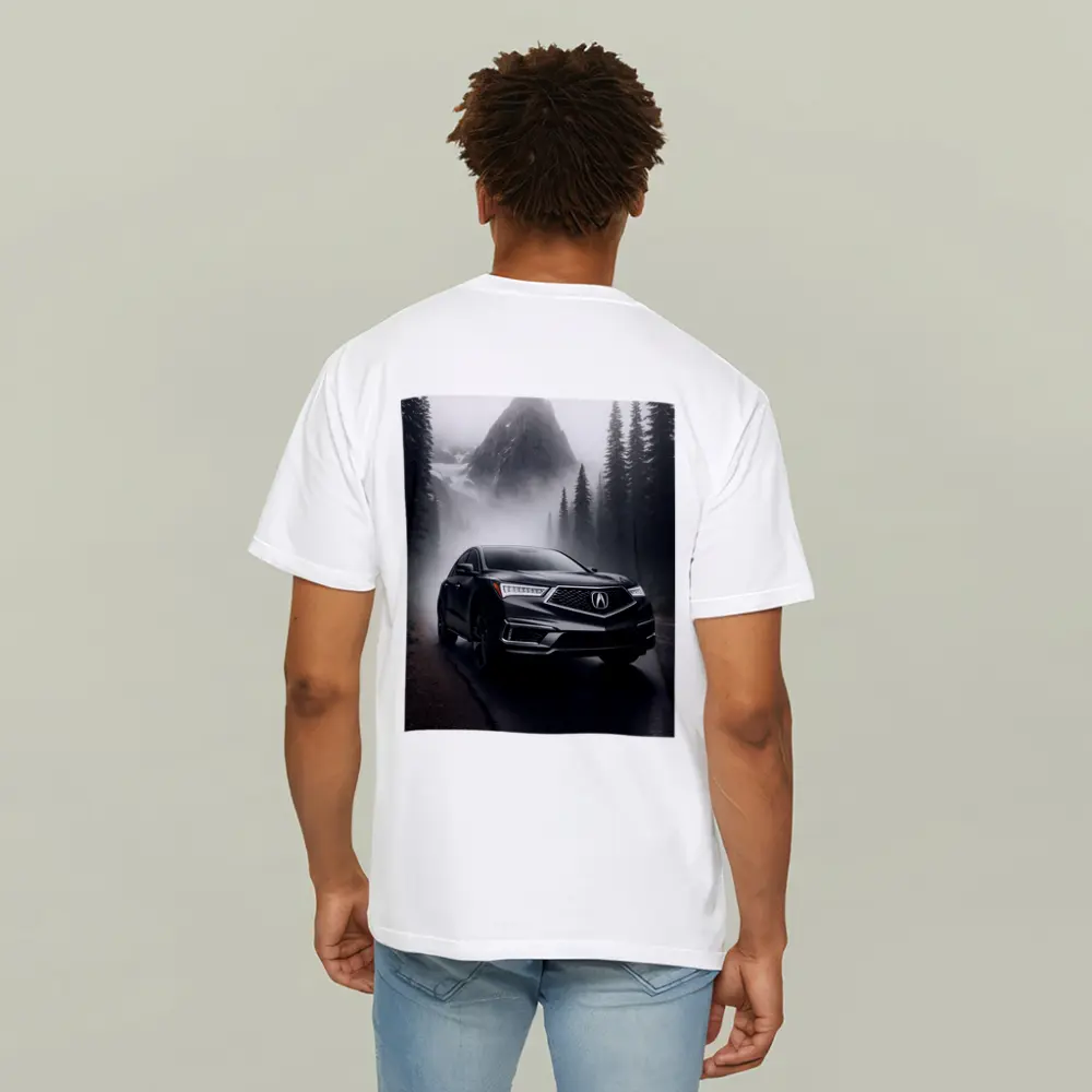Acura RDX on Foggy Mountain Road – T-Shirts