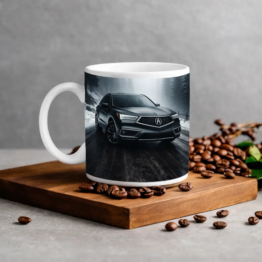Acura RDX Dark Gray Misty Winter Road – Mugs