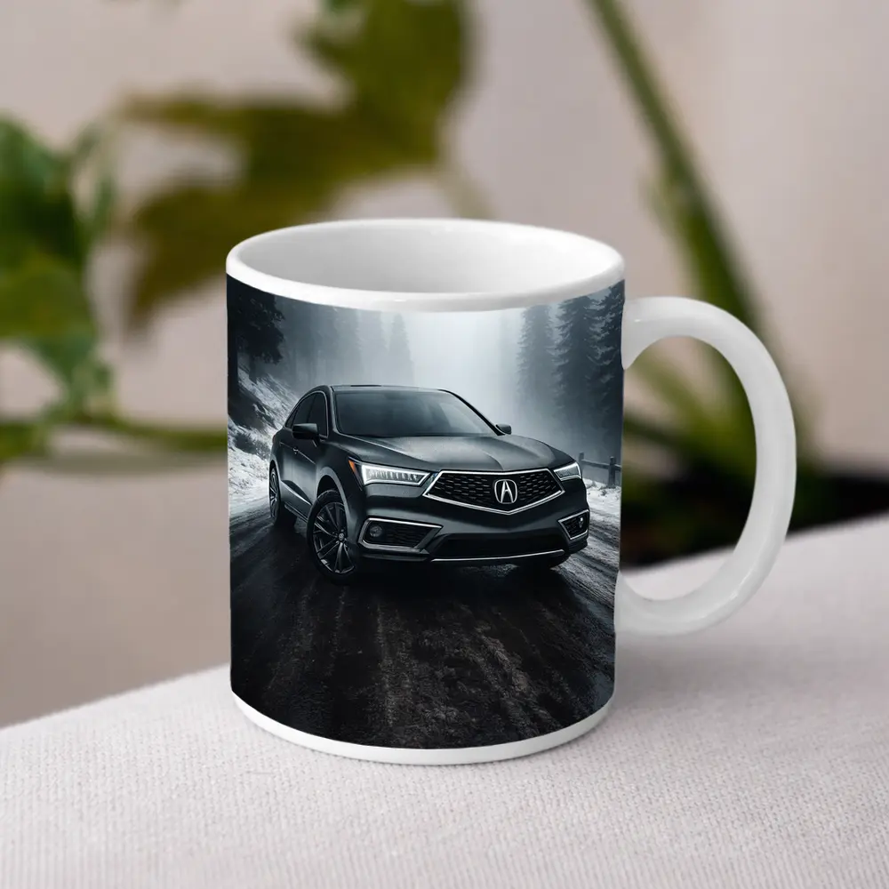 Acura RDX Dark Gray Misty Winter Road – Mugs