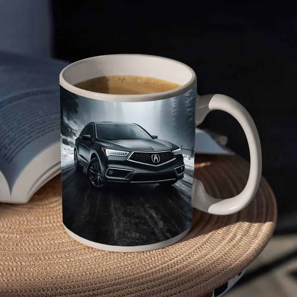 Acura RDX Dark Gray Misty Winter Road – Mugs