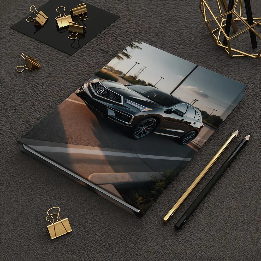 Acura RDX Black SUV Parking Lot Sunset – Notebooks