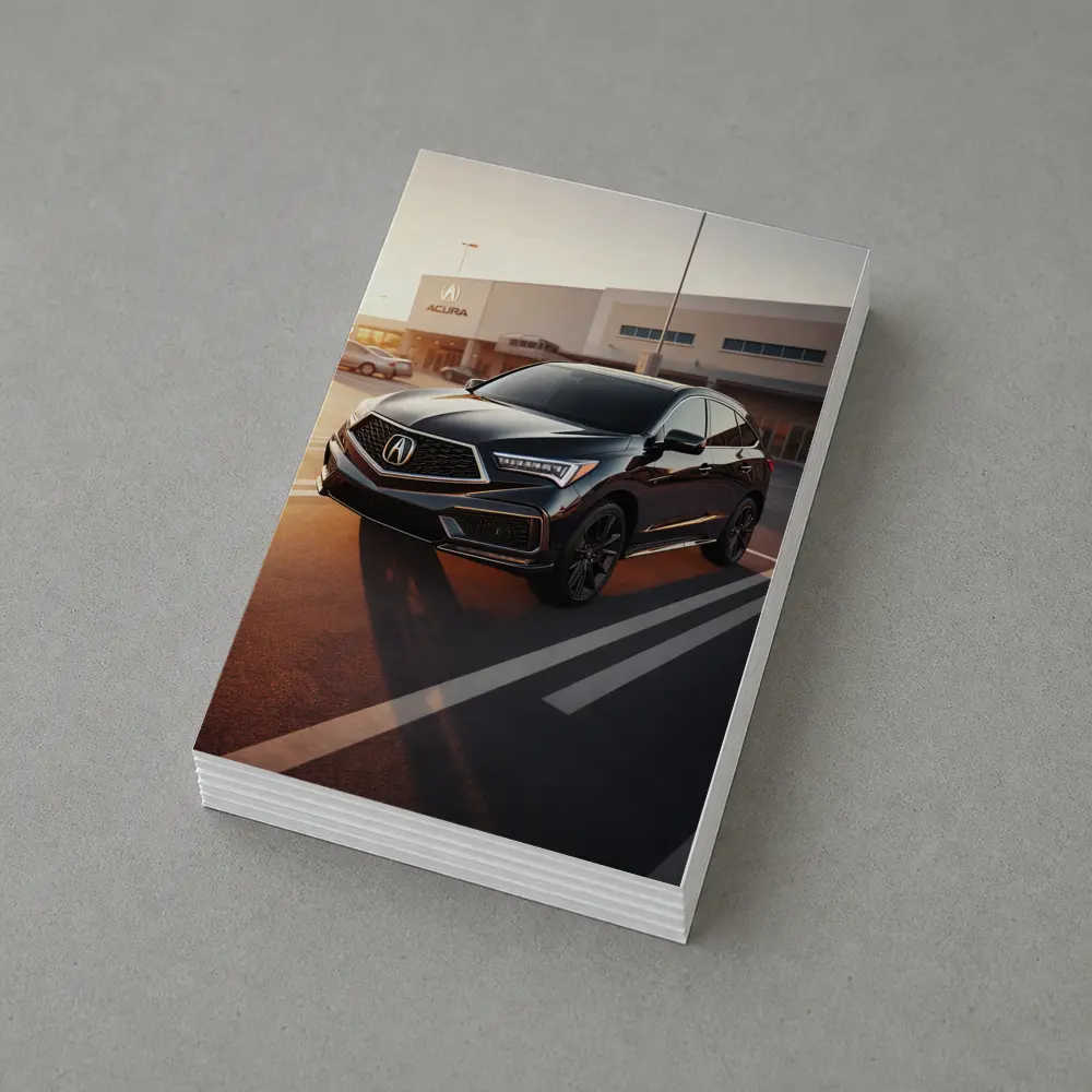 Acura RDX Parked Outside Dealership Sunset – Postcards