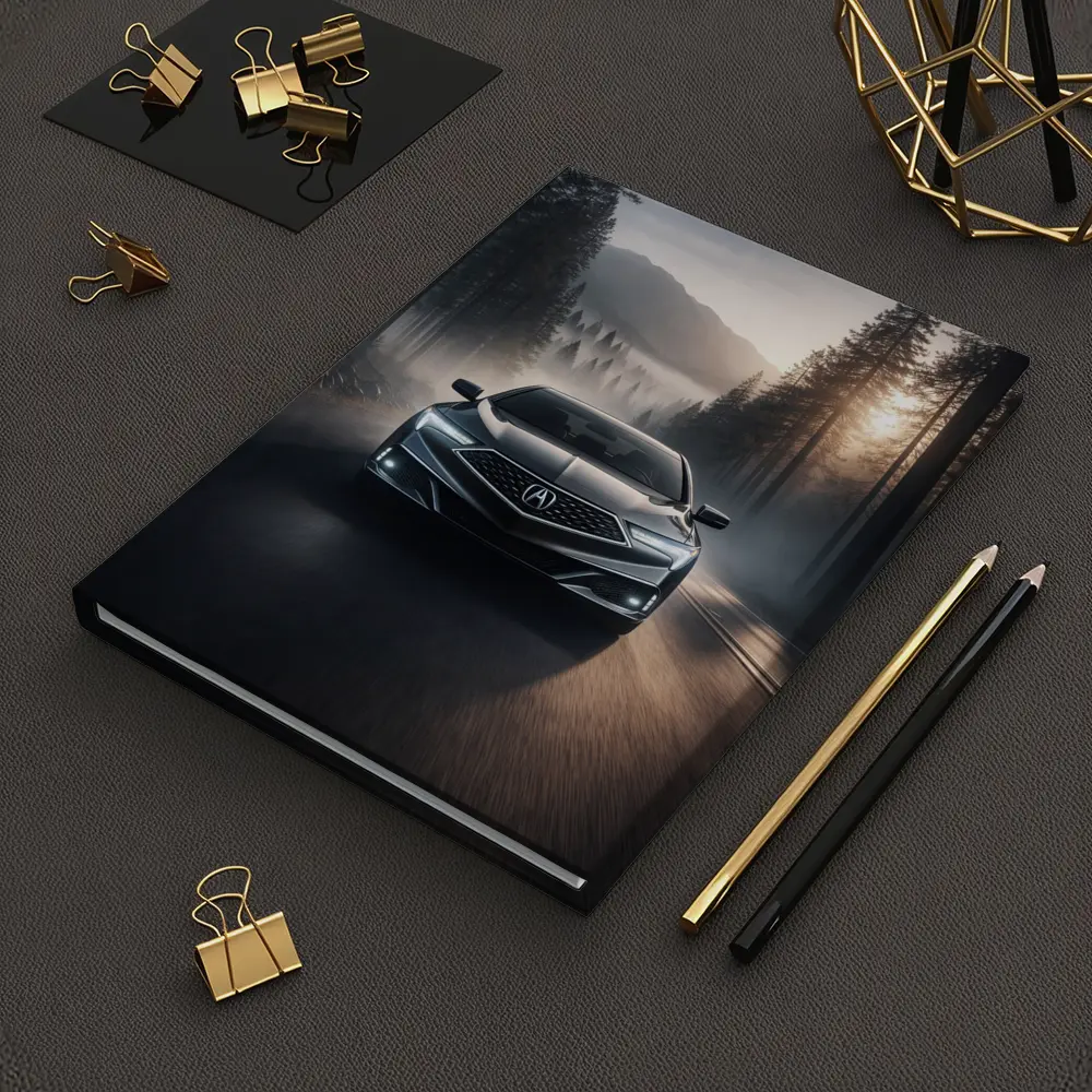 Acura TLX Driving Through Misty Forest Road – Notebooks