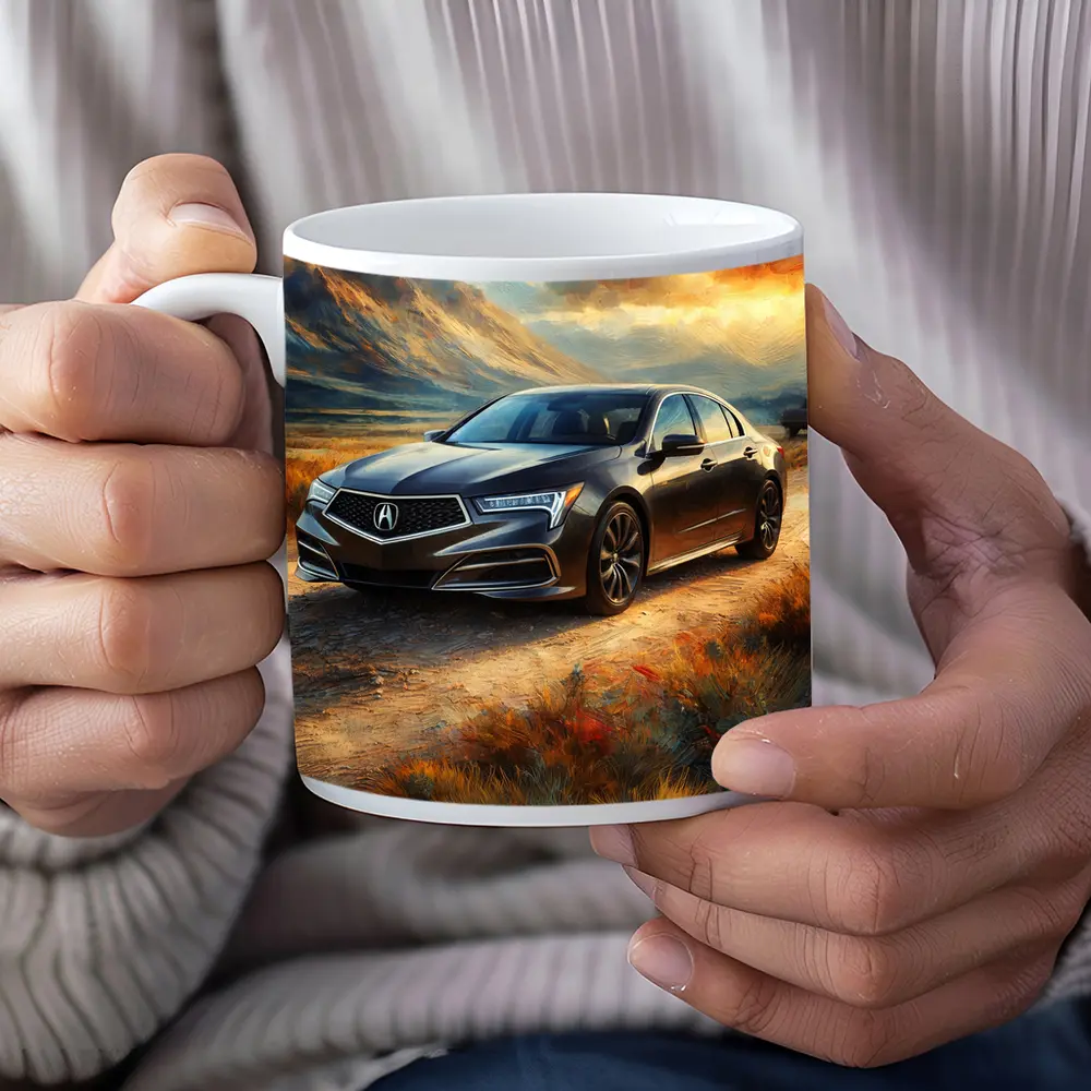 Acura RL Impressionism Style Desert Landscape – Mugs