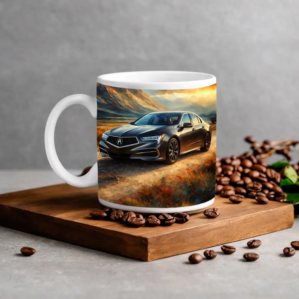 Acura RL Impressionism Style Desert Landscape – Mugs
