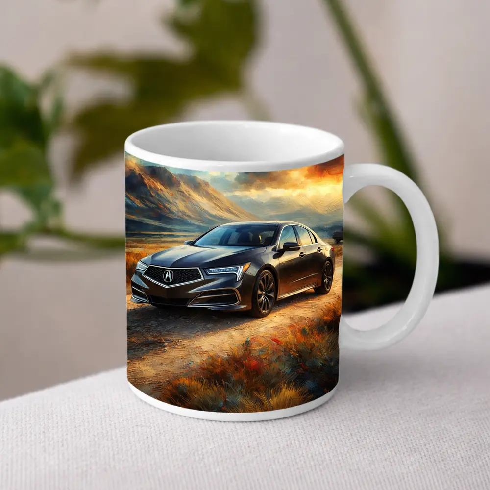 Acura RL Impressionism Style Desert Landscape – Mugs