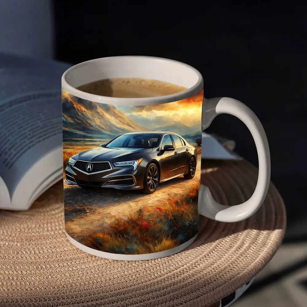 Acura RL Impressionism Style Desert Landscape – Mugs