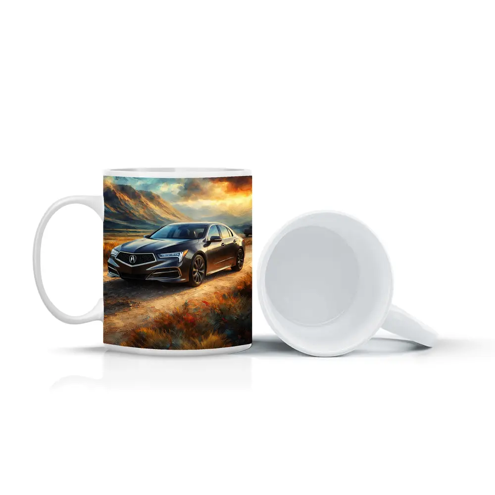 Acura RL Impressionism Style Desert Landscape – Mugs