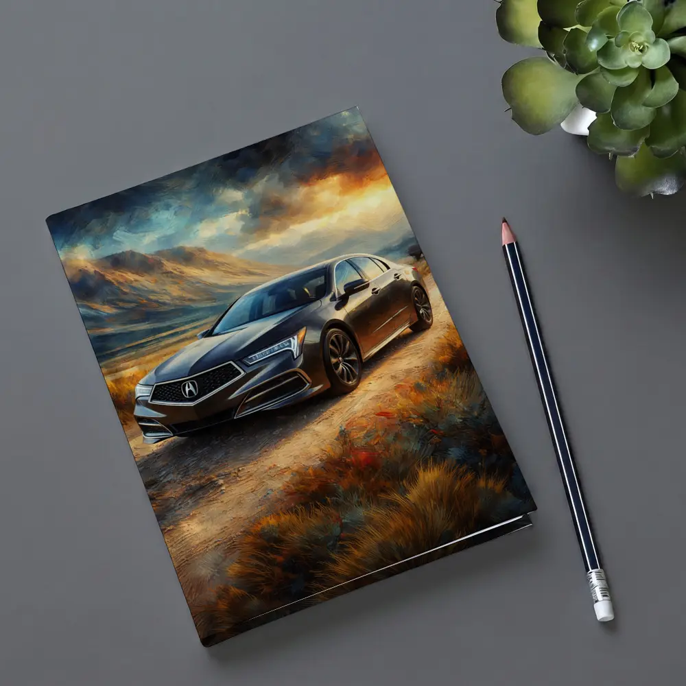 Acura RL Impressionism Style Desert Landscape – Notebooks