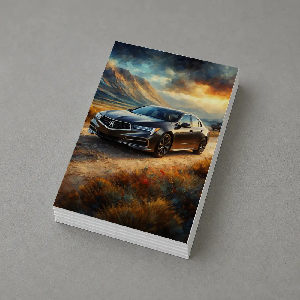 Acura RL Impressionism Style Desert Landscape – Postcards