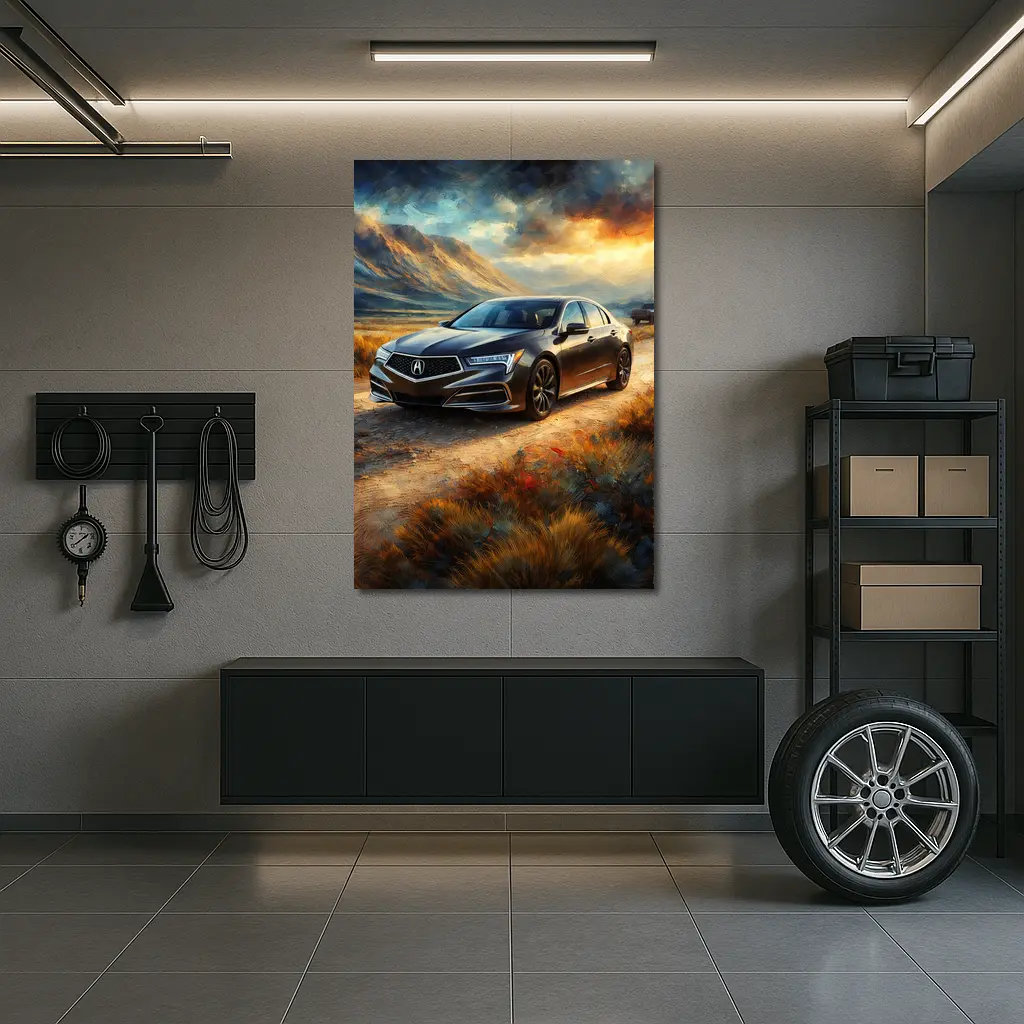 Acura RL Impressionism Style Desert Landscape – Wall Art