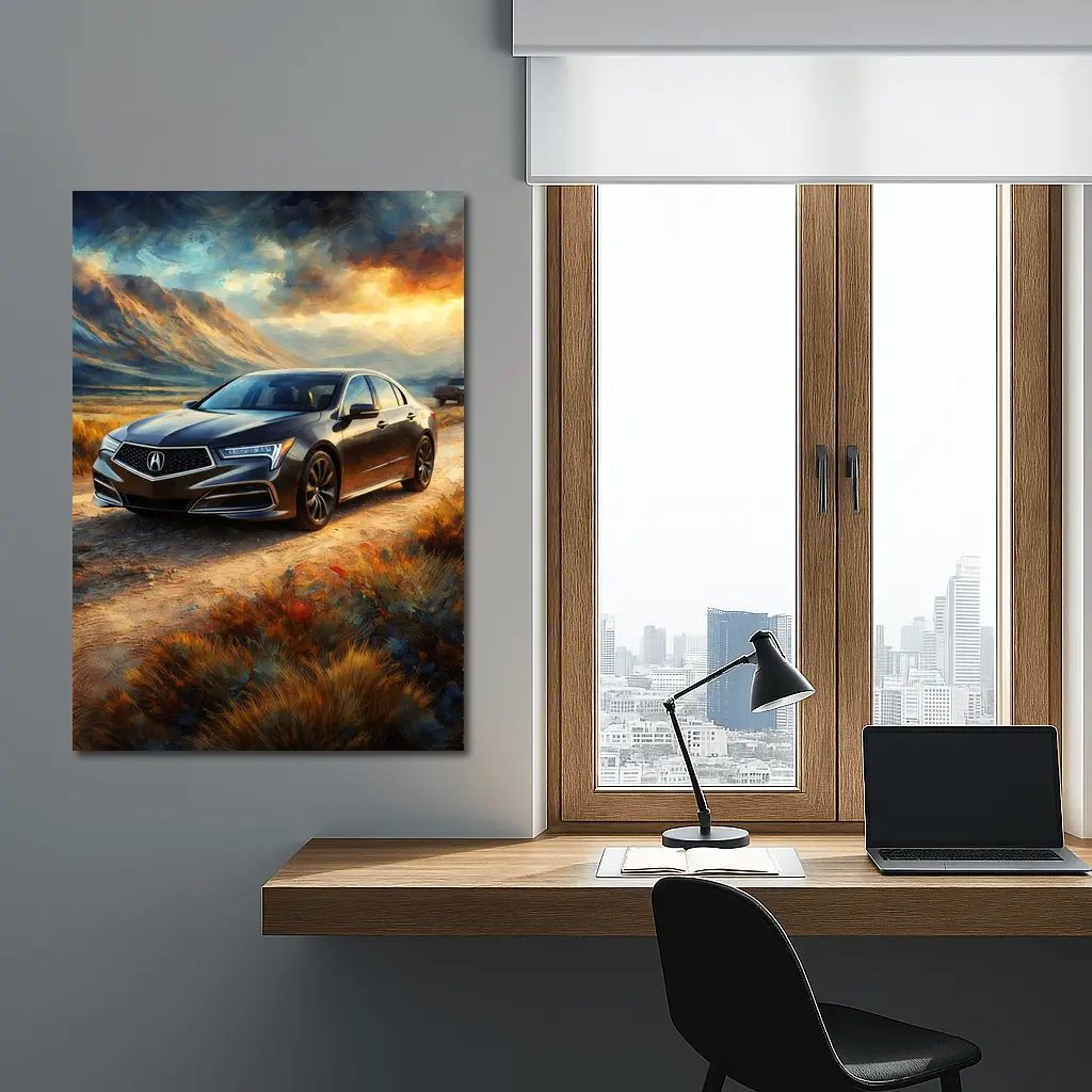 Acura RL Impressionism Style Desert Landscape – Wall Art