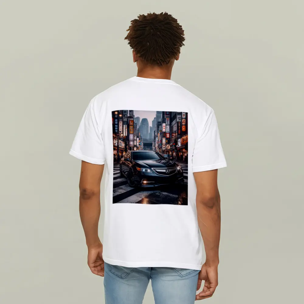 Acura TL Black Car Tokyo City Night – T-Shirts
