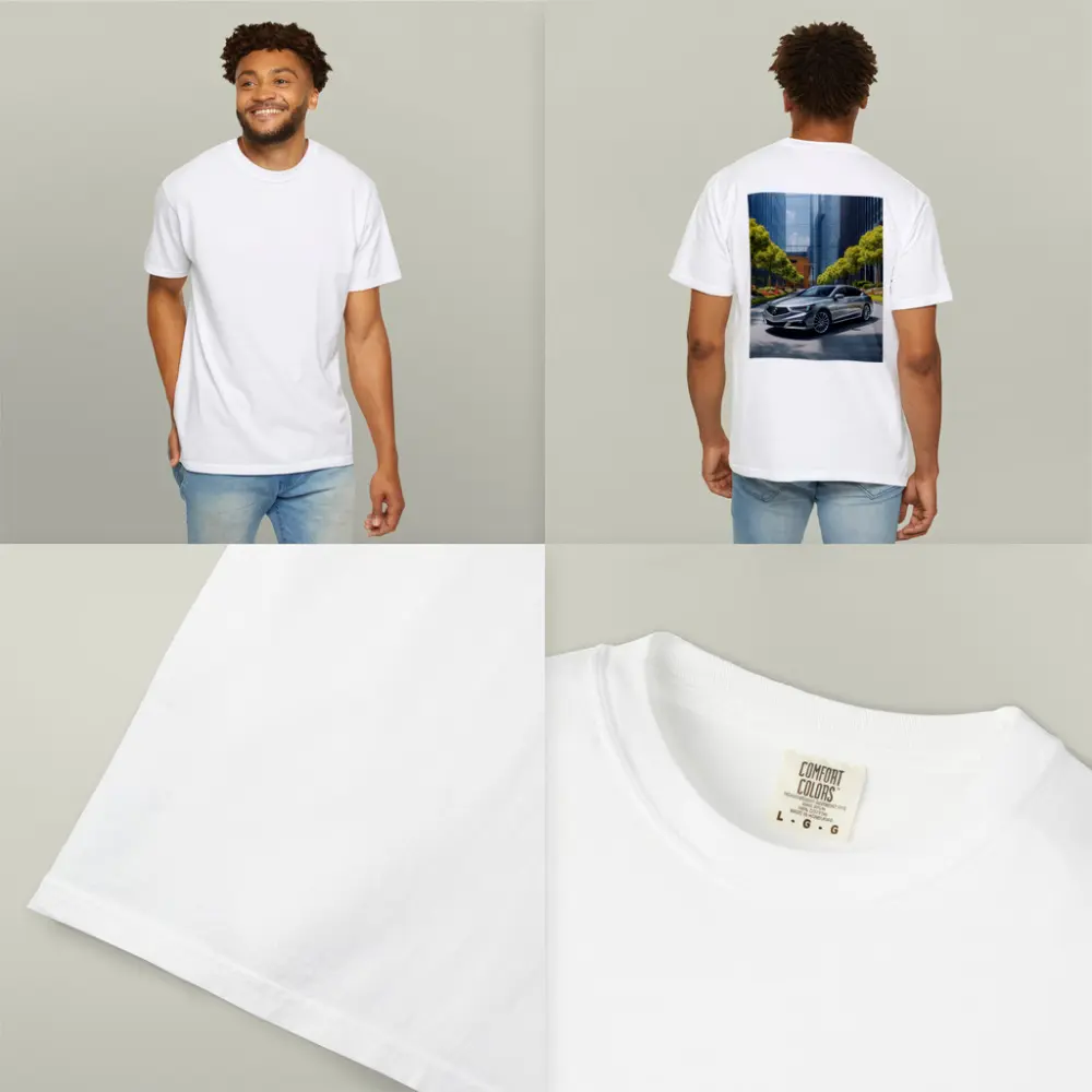 Acura RLX Silver Sedan Urban Glass Buildings – T-Shirts