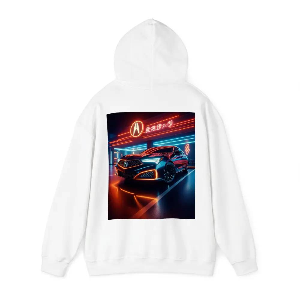 Acura RLX Neon Lit Night Garage – Hoodies