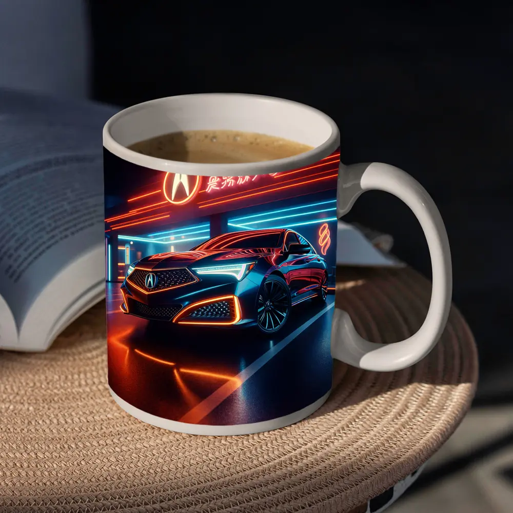 Acura RLX Neon Lit Night Garage – Mugs