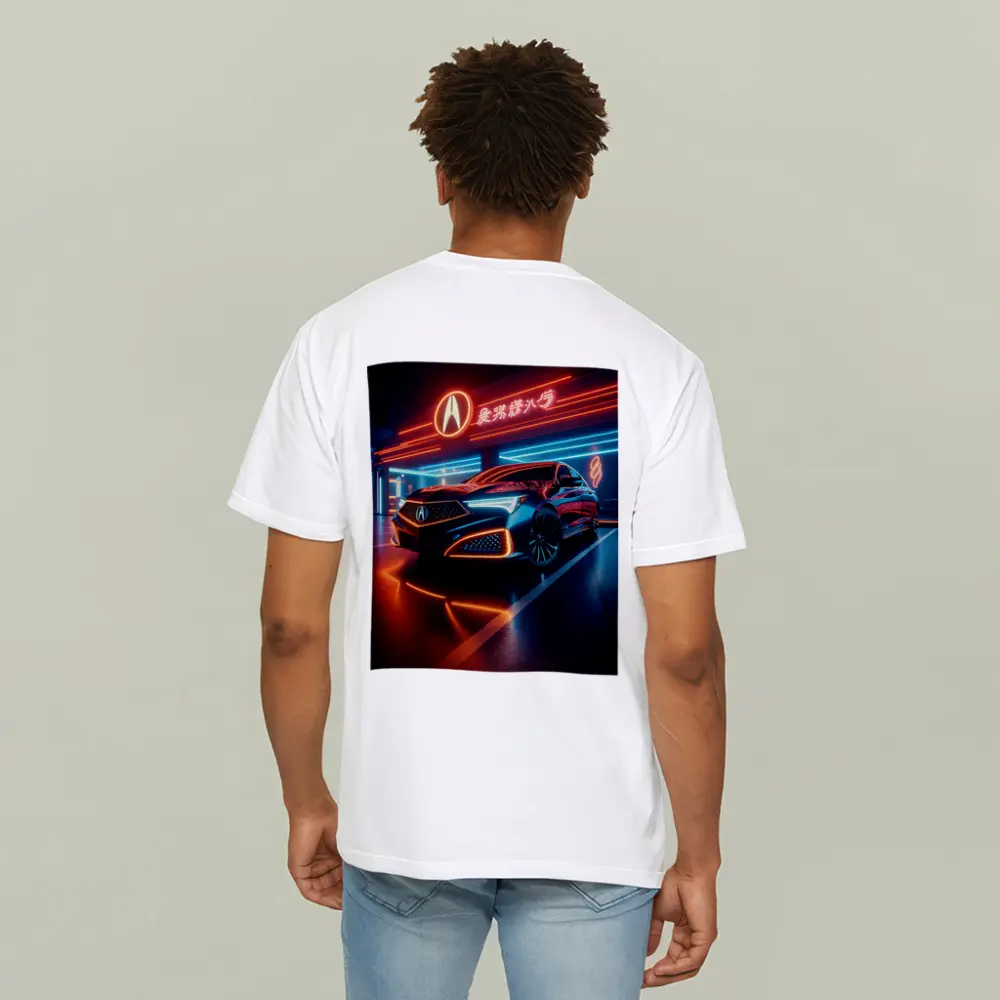 Acura RLX Neon Lit Night Garage – T-Shirts