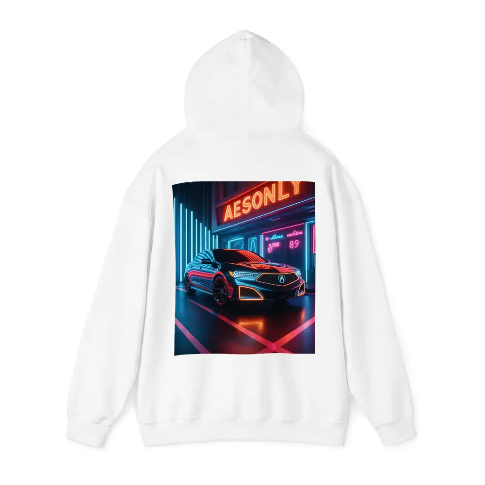 Acura RLX Neon Lit Night Scene – Hoodies