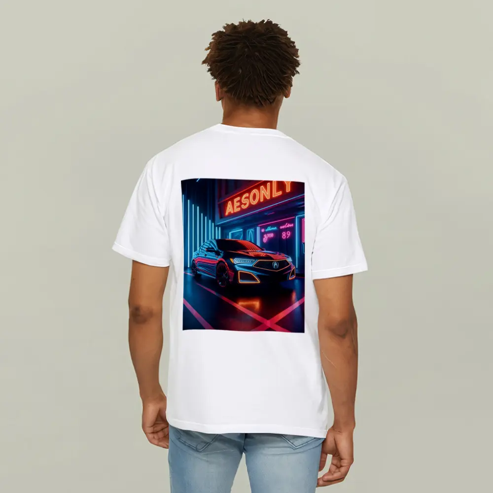 Acura RLX Neon Lit Night Scene – T-Shirts