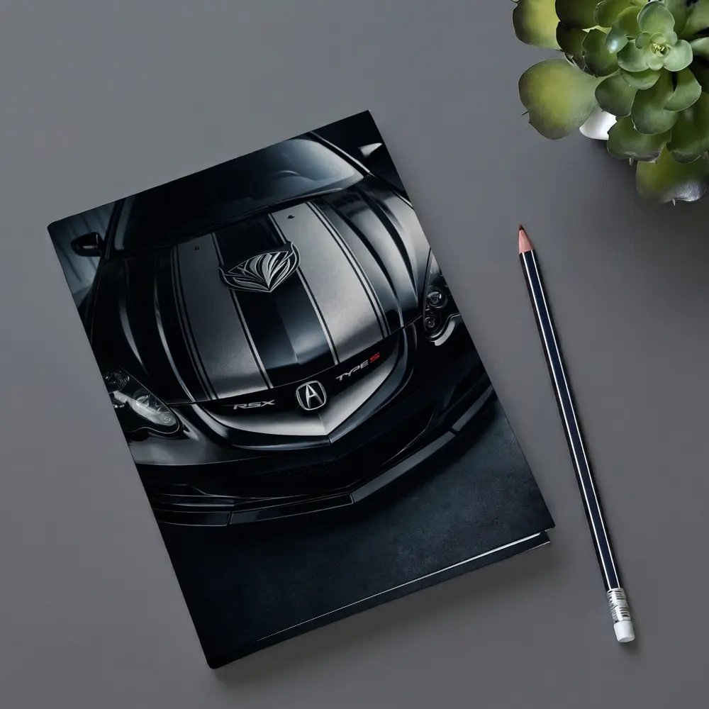 Acura RSX Type S Dark Hood Close Up – Notebooks