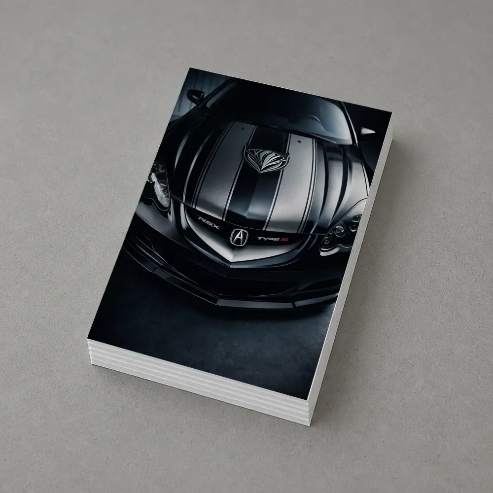 Acura RSX Type S Dark Hood Close Up – Postcards