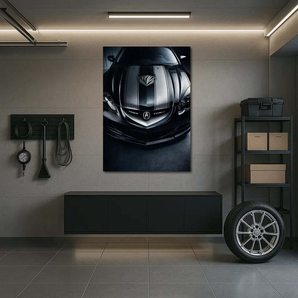 Acura RSX Type S Dark Hood Close Up – Wall Art