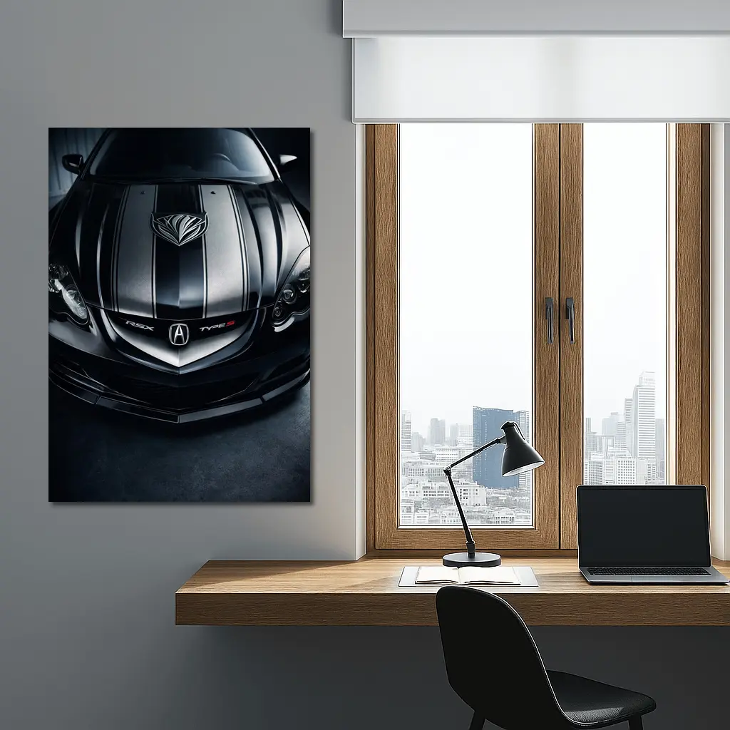 Acura RSX Type S Dark Hood Close Up – Wall Art