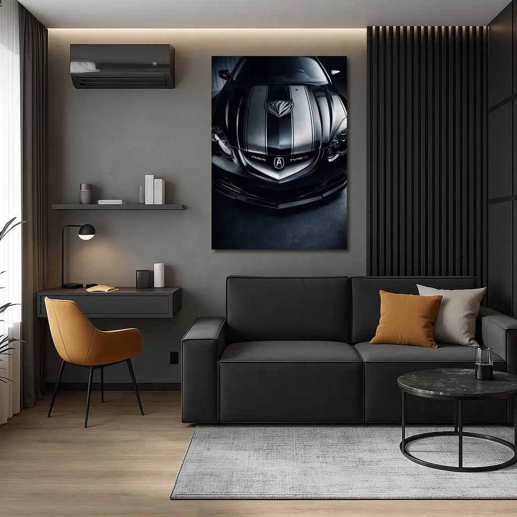 Acura RSX Type S Dark Hood Close Up – Wall Art