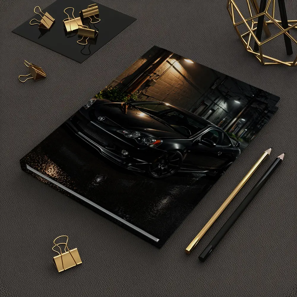 Acura RSX Black Coupe Wet Night Street – Notebooks