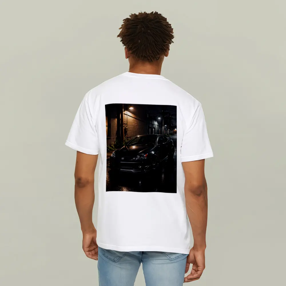 Acura RSX Black Coupe Wet Night Street – T-Shirts